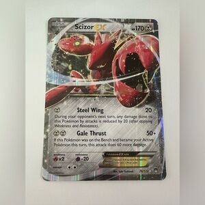 Pokemon Jumbo Scizor EX 76/122 Ultra Rare XY BREAKpoint Pokemon Promo Card